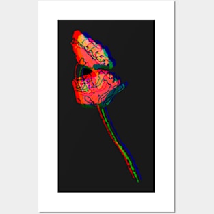 Neon Poppy Posters and Art